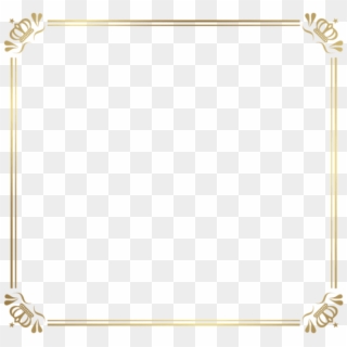 Free Png Download Frame Border With Crowns Clipart - Frame Png Frame Border, Transparent Png