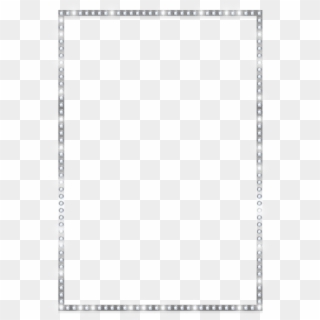 Free Png Download Silver Border Frame With Crystals - Silver Border Png, Transparent Png