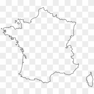 Contour France Png - France Map Outline Png, Transparent Png