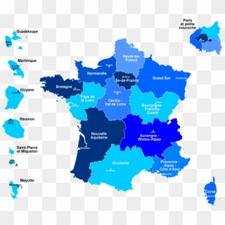 Free Png Download France Png Images Background Png - 13 Region Map Of France, Transparent Png