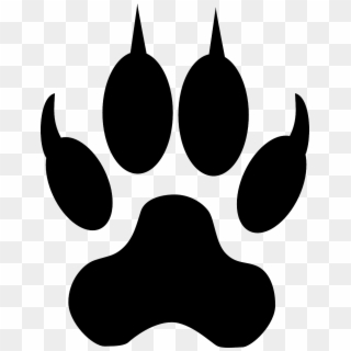 Lion Tiger Dog Cat Paw - Wolf Footstep, HD Png Download