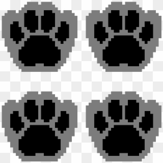 Cat Paws - Cat Paw Pixel Png, Transparent Png