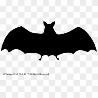 Bat Silhouette Image - My First Halloween Png, Transparent Png