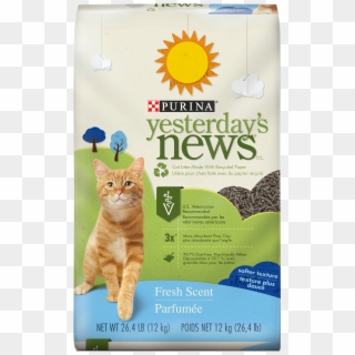 Purina Yesterday's News Fresh Scent Cat Litter, - Purina Yesterday's News Cat Litter, HD Png Download