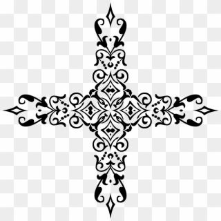 Clipart Freeuse Download Christian Cross Clipart Black - Cross Divider, HD Png Download
