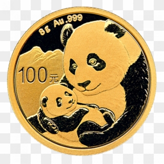 8g China Panda Gold Coin - Gold Panda 2019 8g, HD Png Download