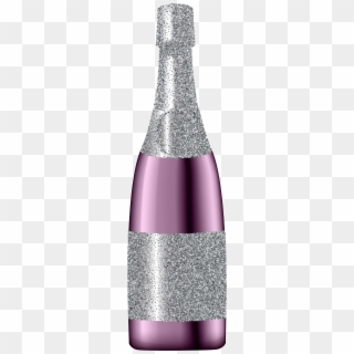 Champagne Bottle Pink Png, Transparent Png
