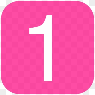 Number 1 Icon Pink, HD Png Download