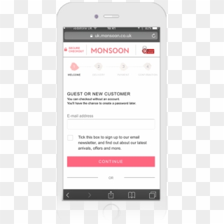 Monsoon Two Fade - Continue As Guest Mobile, HD Png Download