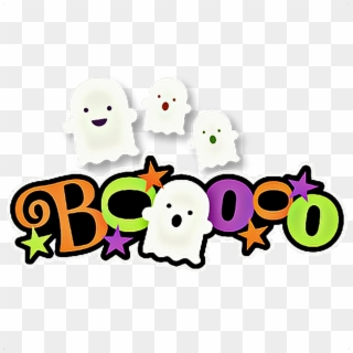 Boo Sticker - Ghost Boo Halloween Png, Transparent Png