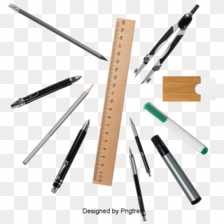 Beautiful Cartoon Cute School Supplies Stationery, - Pencils Png Aesthetic, Transparent Png