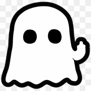 Ghost Sticker - Ghost Middle Finger, HD Png Download
