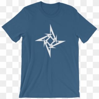 Cool Ninja Star Short Sleeve Unisex T Shirt - T-shirt, HD Png Download