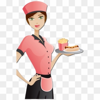 Waiter And Waitress Cartoon, HD Png Download
