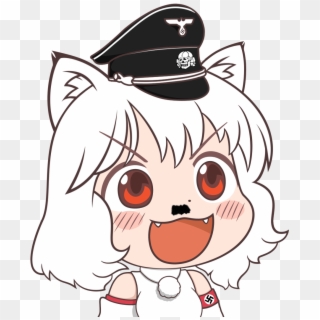 Nazi Awoo With Mustache - Anime Girl Maga Hat, HD Png Download