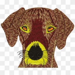 Dog Face Embroidery Digitizing Sewout Sample - Dachshund, HD Png Download