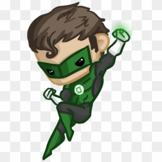 Green Lantern Clip Art Medium Size - Green Lantern Cartoon Cute, HD Png Download