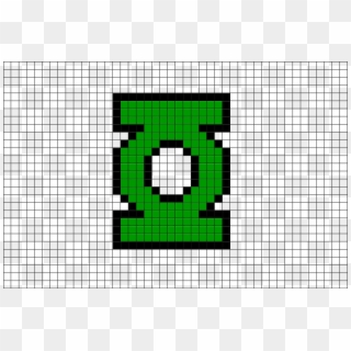 Green Lantern Logo Pixel Art, HD Png Download