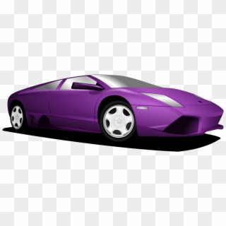 Free Images On Pixabay - Purple Lamborghini Clipart, HD Png Download