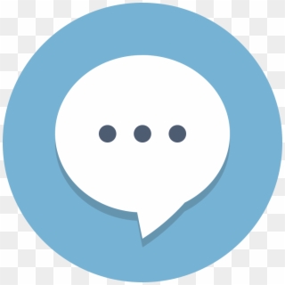 Circle Icons Chat - Chat Flat Icon Png, Transparent Png