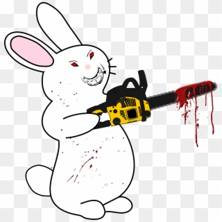 This Free Icons Png Design Of Bunny With Chainsaw, Transparent Png