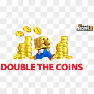 Double Your Pleasure, Double Your Coins By Digitally - Super Mario Coins, HD Png Download
