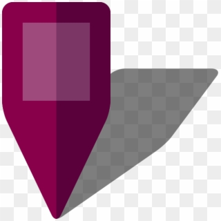 Simple Location Map Pin Icon5 Purple Free Vector Data - Purple Location Icon Png, Transparent Png