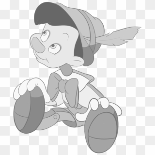 Pinocchio Png - Pinocchio Black And White, Transparent Png