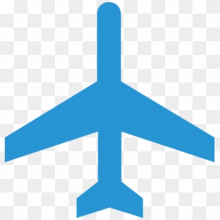 Plane Blue Clip Art At Clker - Airplane Clipart Blue, HD Png Download