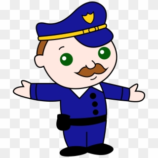 Cop Clipart - Cartoon Police Badge, HD Png Download