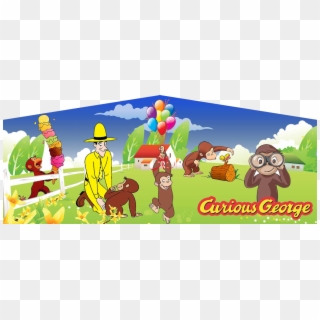 Curious George Art Panel For Inflatable Bounce Houses - Curious George, HD Png Download