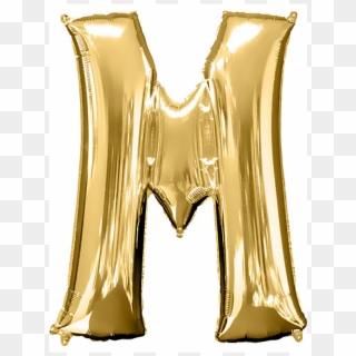 Full Size Of Gold Letter Balloon Foil Helium Balloons - Letter M Balloons, HD Png Download