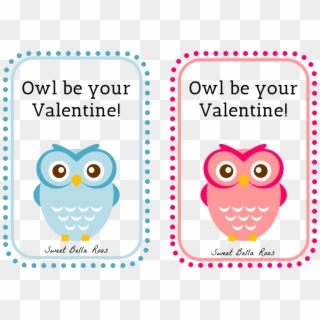 Valentines Cards Printable Free Valentines Day Printables - Cute Owl Clip Art, HD Png Download