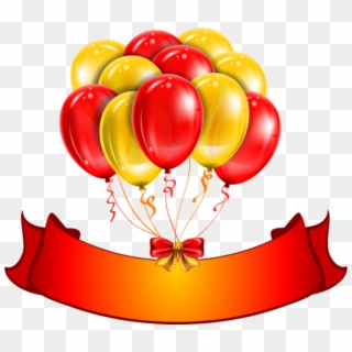 Red And Yellow Balloons, HD Png Download