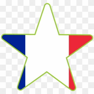Connections Star Languages French Flag - Circle, HD Png Download