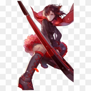 Ruby Rose Anime Rwby , Png Download, Transparent Png