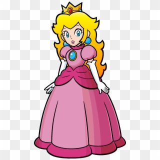 Princess Peach Clipart Original Design - Princesa De Mario Bros Dibujo, HD Png Download