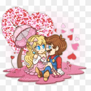 Princess Peach,daisy And Rosalina Images Mario X Peach - Fanart Mario X Peach, HD Png Download