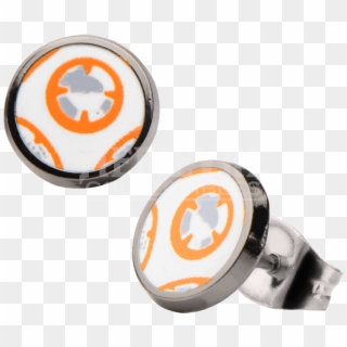 Star Wars 7 Bb8 Droid Stainless Steel Stud Earrings - Bb-8, HD Png Download