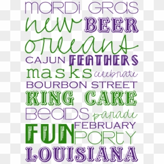 The Second Is An Invite To Your Party It Even Includes - Mardi Gras Quotes Printable, HD Png Download