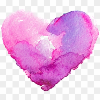 Watercolor Sticker - Watercolor Heart Transparent Background, HD Png Download