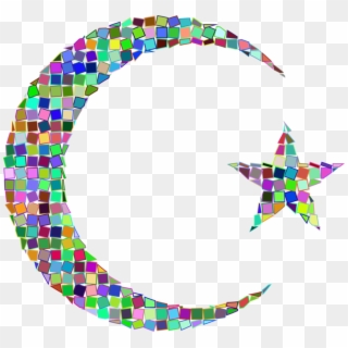 Star And Crescent Moon Circle - Star And Crescent Of Islam Transparent, HD Png Download