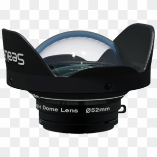 5x Wide Angle Dome Lens And Camera Side View - Wide-angle Lens, HD Png Download