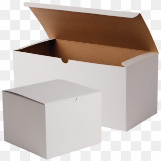 Gloss White One-piece Gift Boxes - White Shipping Boxes, HD Png Download