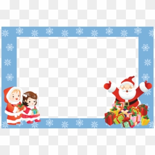 Royalty Free Free Christmas Clipart Borders For Word - Christmas Kids Frame, HD Png Download