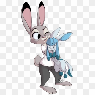 Judy And Glaceon - Гласеон Арт, HD Png Download