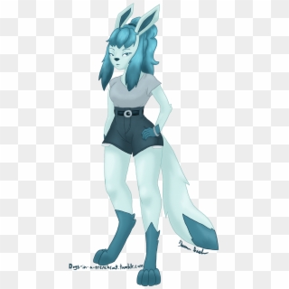 Glaceon Girl - Cartoon, HD Png Download