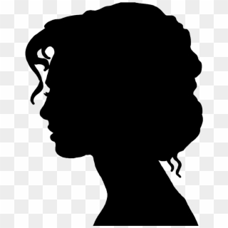 Clip Black And White Download Beautiful Girl At Getdrawings - Woman Face Silhouette Png, Transparent Png