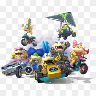 Artwork Of The Koopalings In Mario Kart 8, In Which - Mario Go Kart 8 Characters, HD Png Download