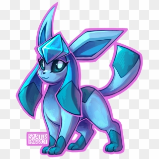 Glaceon By Splatterparrot - Cartoon, HD Png Download
